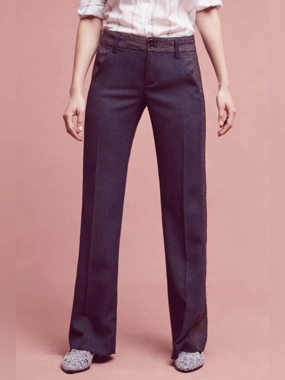 elevenses The Brighton Wide-Leg Trousers Size 6
